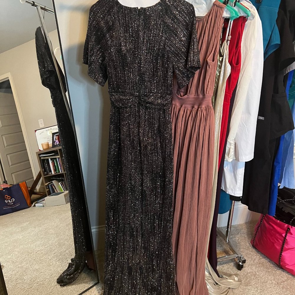 Black & Silver Shimmer Gown